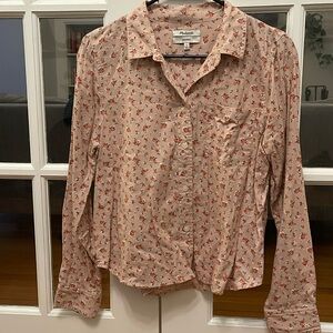 Madewell flower print button down